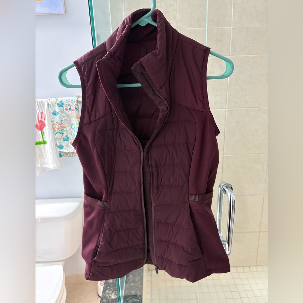 Lululemon Athletica Dark Red Puffer Vest
